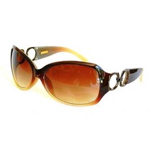 Foster Grant Elegance Sunglasses INCREDIBLE Brown Temple Embellished NWT