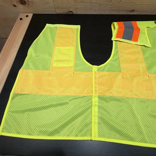 ML Kishigo 1174 Hi Vis Safety Vest 2XL ANSI Class 2 Reflective Workwear Costume image 2