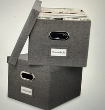 Zicoto Decorative Collapsible Linen Filing Bo...