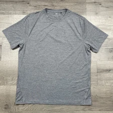 Greyson Shirt Tee T-Shirt Guide Sport Mens Lg Logo Wolf Gray Nylon Spandex Golf