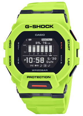 Casio G-Shock Digital Bright Yellow G- Squad Watch GBD-200-9