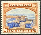 Cyprus, Ruins of Vouni Palace Issue, King George V, Scott 125, MLH, Very Fine — photo 1