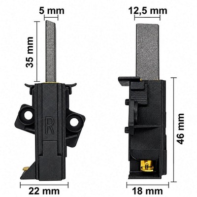Kohlebürsten für Bosch Maxx WFL288Y, Maxx WFL3260, Maxx WFO 1261 Waschmaschine