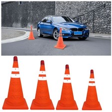 Orange Color Road Cone Barricades Telescopic Folding Cone  Traffic Safety