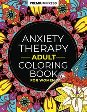 Kleurboek voor volwassenen met angsttherapie voor vrouwen: ontspan en geniet