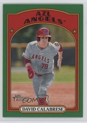 2021 Topps Heritage Minor League Edition Green Border 74/75 David Calabrese 18rc