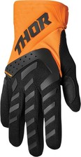 Thor Spectrum Orange Black Youth Gloves