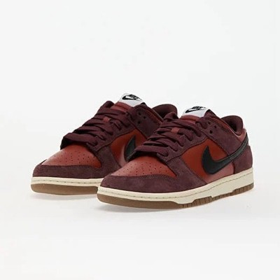 Nike Dunk Low Mars-Stone-Black-Burgundy Crus,  Rot Schwarz Low Herren EU 43