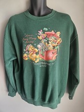 Vintage 2003 Walt Disney World Holiday Pooh And Friends Sweater - Large