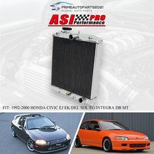 4 ROW Aluminum Radiator For 1992-2000 HONDA Civic EJ EK/DEL SOL EG/INTEGRA DB MT