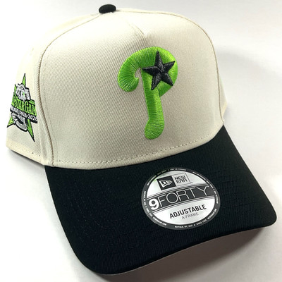 New Era PHI Phillies Exclusive Cream Volt 9FORTY A-Frame Snapback Hat Cap
