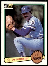1983 Donruss. Dan Quisenberry . Kansas City Royals #70