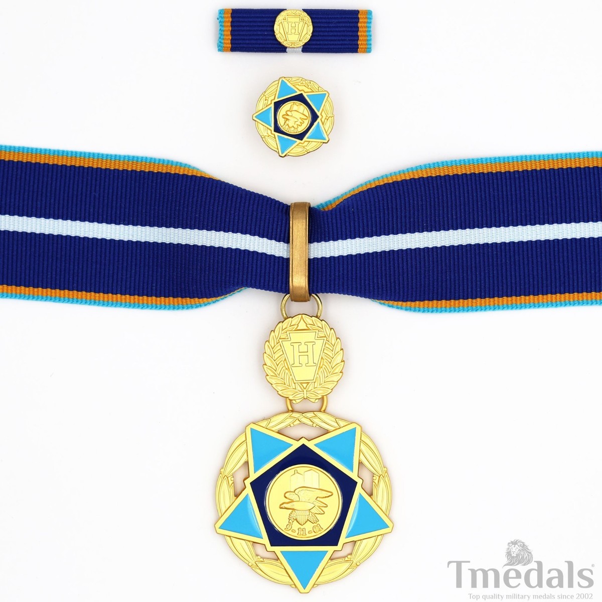 USA 9/11 Medal of Valor Order - 911 Order Badge Complete full Set