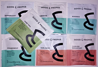 ''GOOD & PROPER  ''  Selection Pack  7 different enveloped pyramid Tea Bags