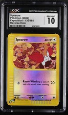 2002 Spearow 130/165 Expedition Base Set Reverse Holo CGC 10 Gem Mint Pokemon on eBay