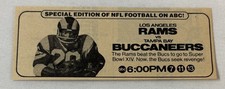Sep 11, 1980 ABC football tv ad ~ LOS ANGELES RAMS vs TAMPA BAY BUCCANEERS
