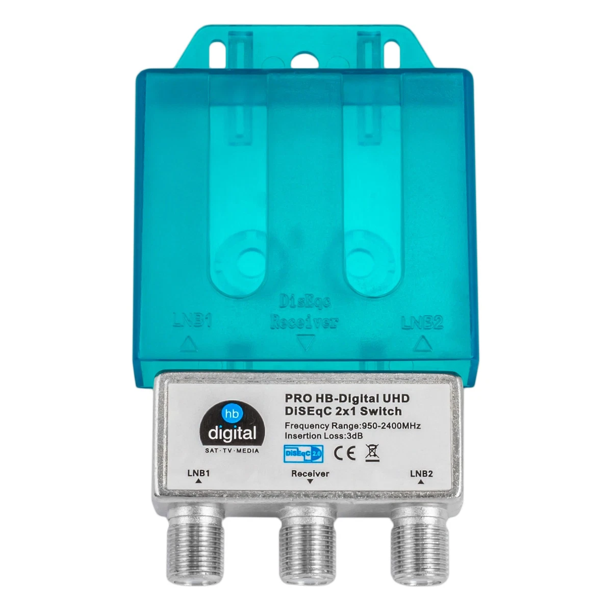 Interruptor conmutador distribuidor DiSEqC SAT protección contra la intemperie 4/1 Switch 2/1 TV LNB 4K