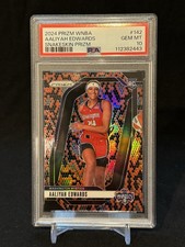 AALIYAH EDWARDS 2024-25 PRIZM WNBA ROOKIE SNAKESKIN SSP  PSA 10! 🔥POP 1!