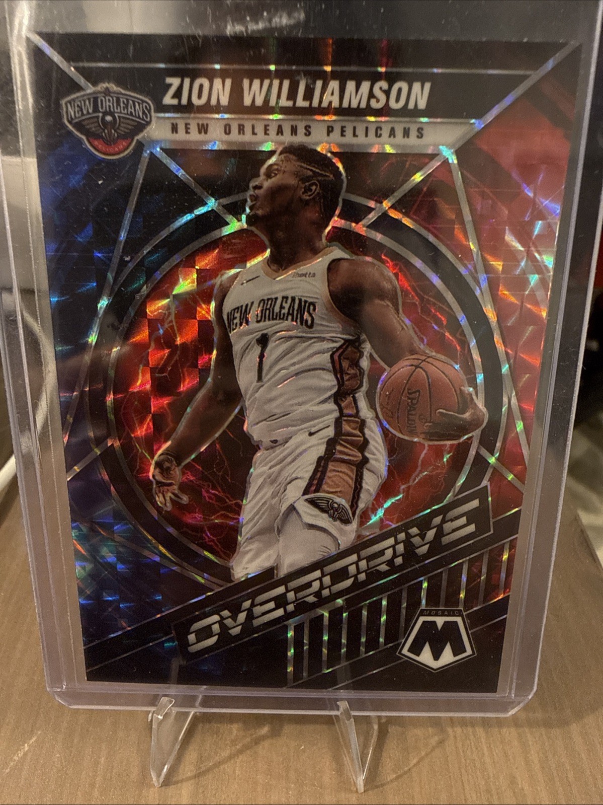 2021-22 Panini Mosaic - Overdrive Zion Williamson #6