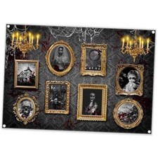 7x5ft Halloween Haunted House Backdrop Horror Photo Frames Banner