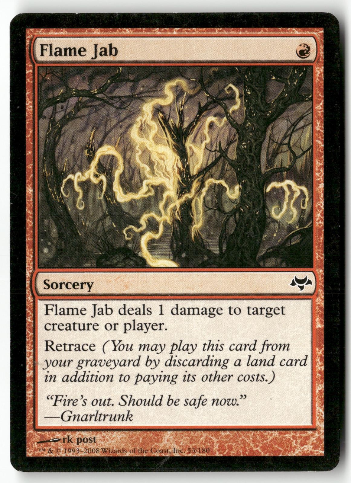 Flame Jab 53 Magic: The Gathering Eventide 2008