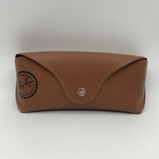 Official Ray Ban Case Brown Leather Sunglasses Glasses Authentic - Case Only