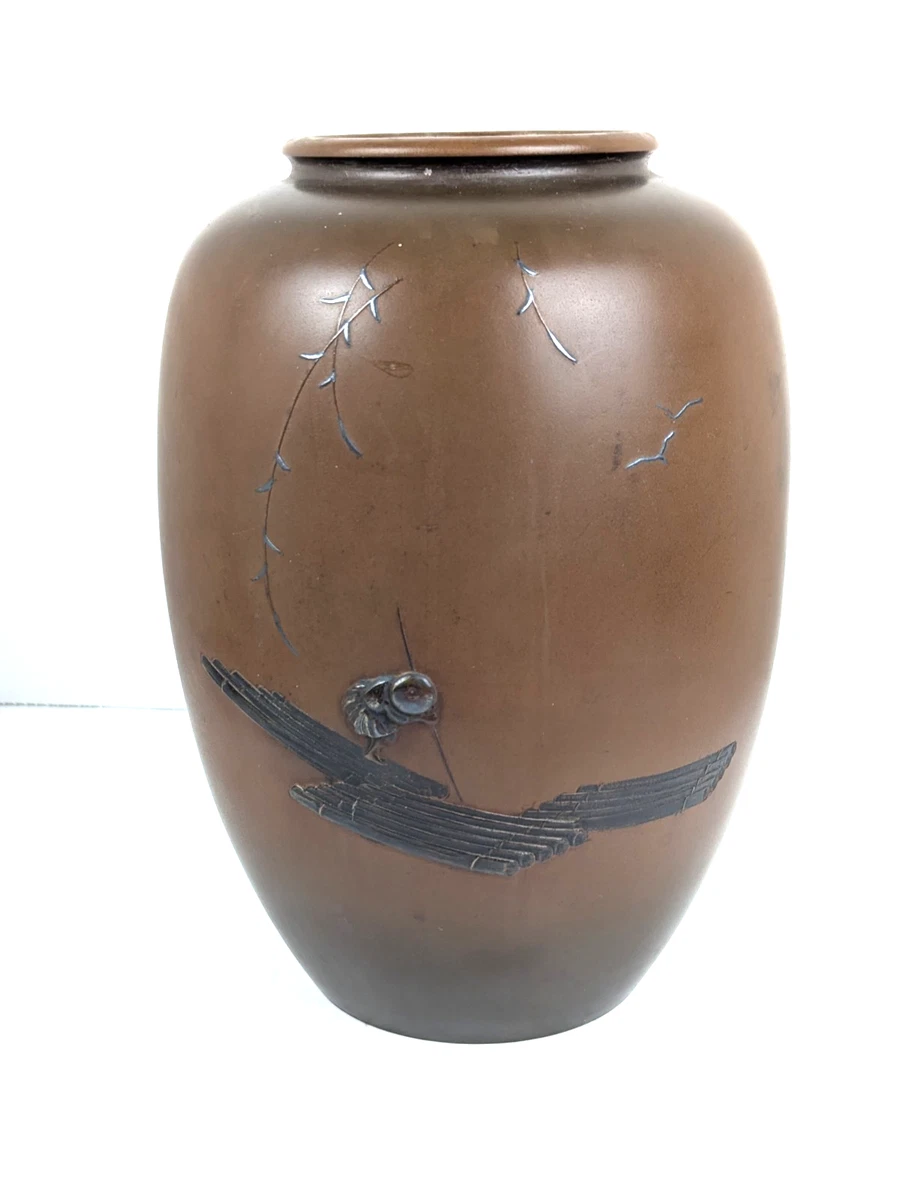 青铜日本花瓶1900-1940 | eBay