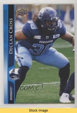 2021 Upper Deck CFL Blue Declan Cross #107 READ h3v