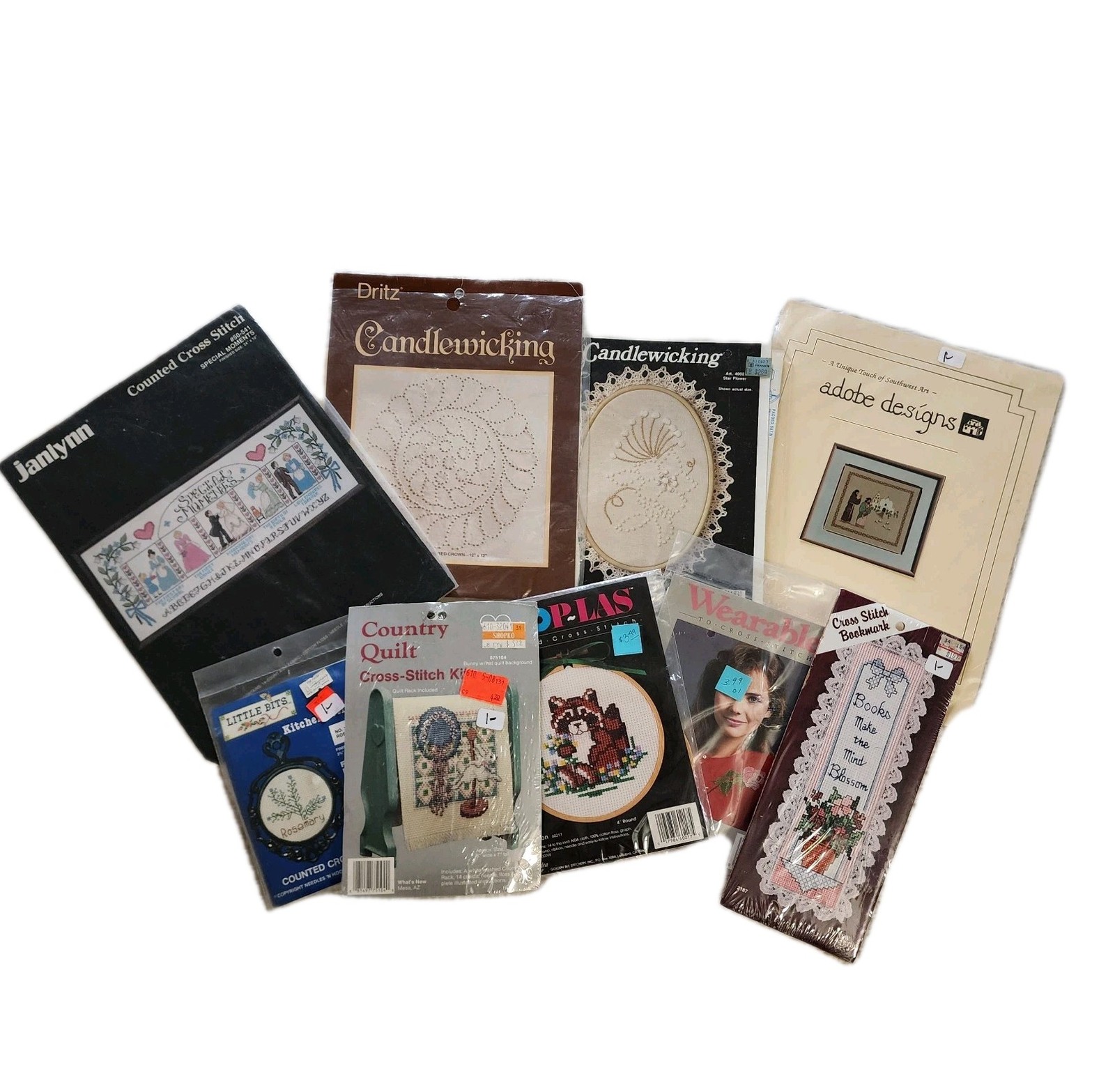 Candlewicking Kits Bookmark Hoops Vintage Raccoon