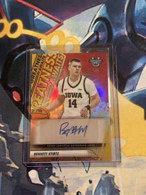 2025-26 Bowman's Best U Bennett Stirtz Greatness Awaits True Red Auto /5