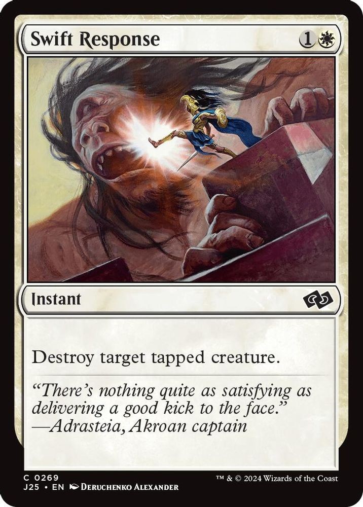 Swift Response 269 J25 Foundations Jumpstart Magic MTG NM
