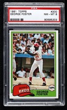 1981 Topps George Foster #200 PSA 8 2d2