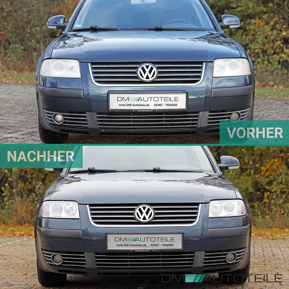 SET für VW Passat 3BG B5 Scheinwerfer Hella Optik 2000-05/2005 DE-Linse H7 - Bild 2 von 4