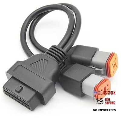4 pin 6pin obd2 Motorcycle Cable Diagnostic Scanner Adapter 4Pin 6Pin 2 in 1