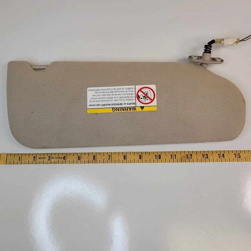 Espejo retrovisor lateral del conductor parasol convertible Mitsubishi Eclipse 2001-2005 beige OEM Foto 3 de 4