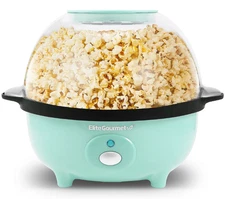 Elite Gourmet 3 Quart Hot Oil Popcorn Popper – Electric Popcorn Maker