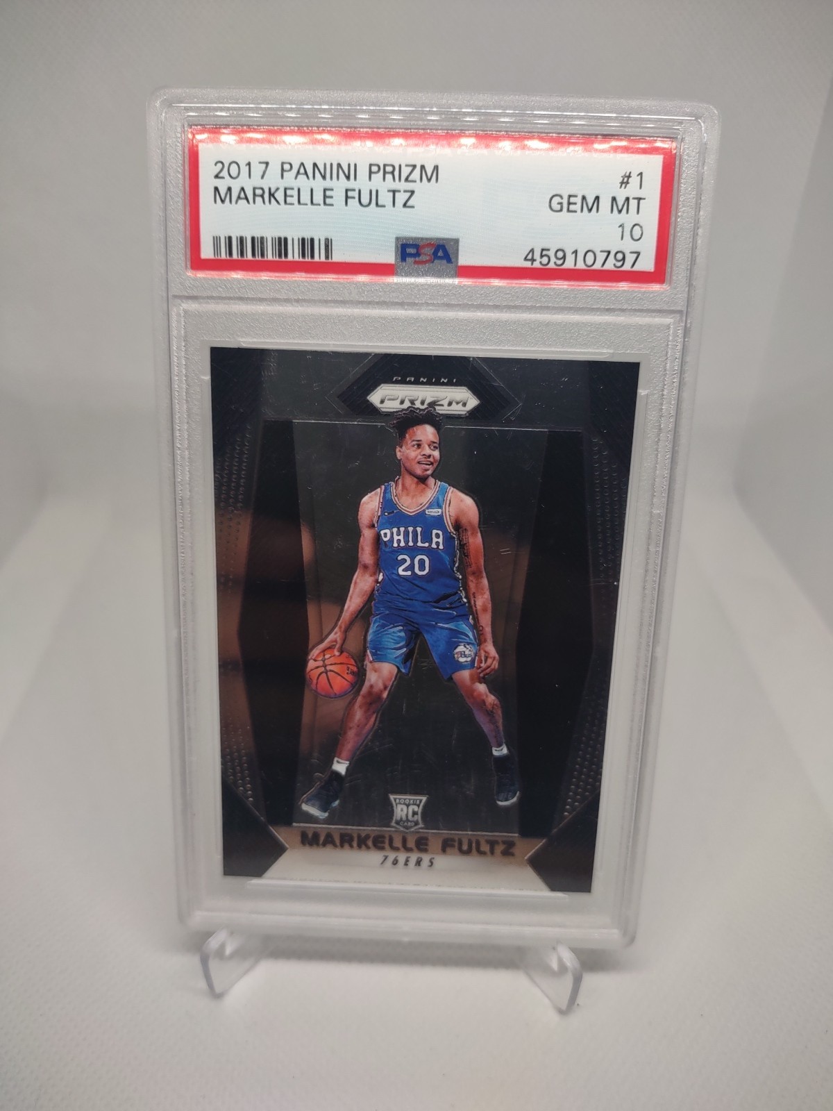 2017-18 Panini Prizm #1 Markelle Fultz PSA 10 ROOKIE RC