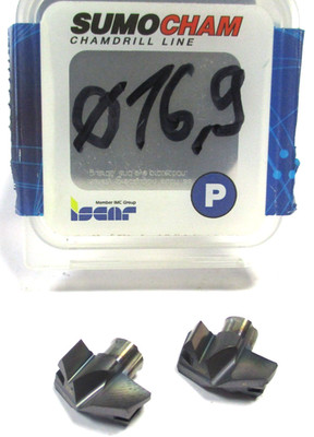 2x ISCAR VHM Bohrkrone Bohrereinsatz Ø16,9 ICP 169 IC908 SUMOCHAM.. Neu D6908