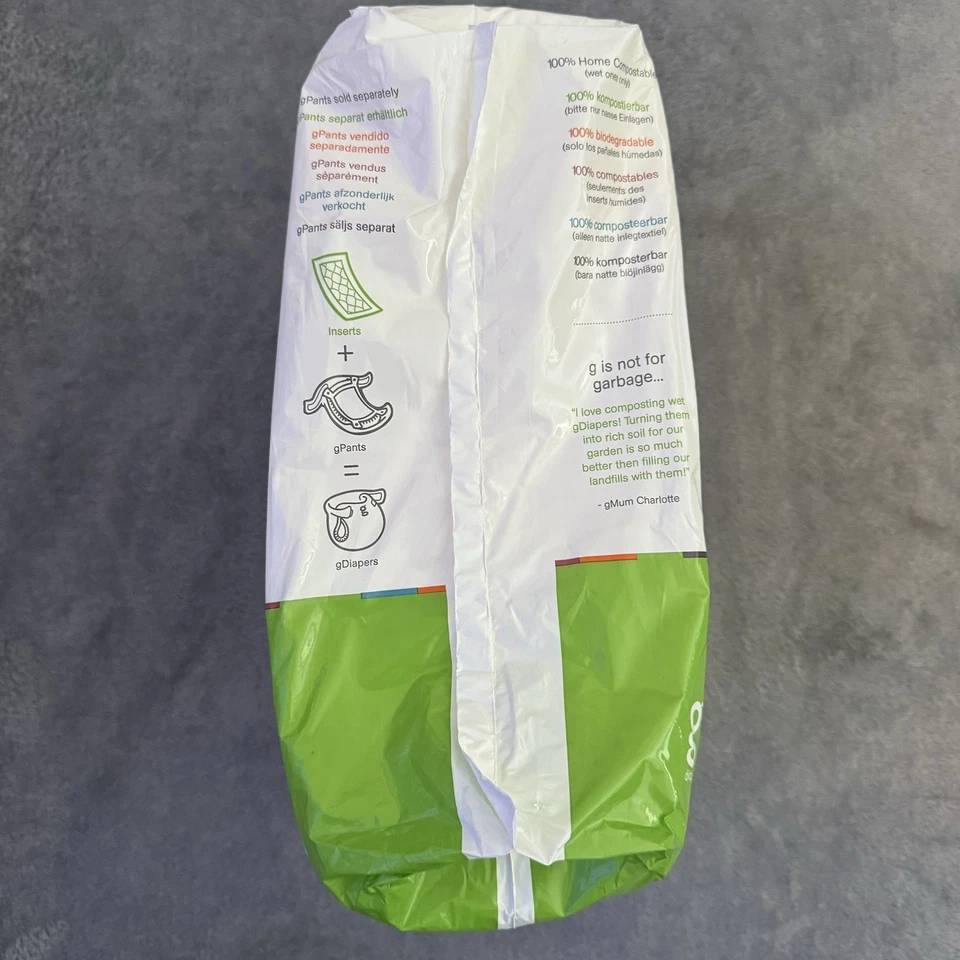 Pañales Desechables Biodegradables Enjuagables Inserciones de Pañales M/L/XL 13-36 Lb 32 Ct Foto 3 de 4