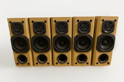 5-Vintage Retro Panasonic Speakers Model SB-AFC20 Wood/Veneer