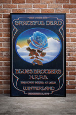 Grateful Dead New Years Eve 1978 Winterland Blue Rose Poster 24x36