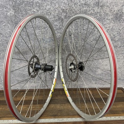 Mavic X223 26in Wheel Set Disc Adapter Shimano Silent Clutch FH