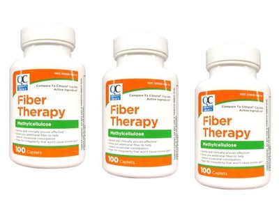Quality Choice Fiber Therapy for Regularity 100 count (Pack of 3) 