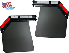 2PCS Black Angled Spring Loaded Mud Flap Hanger Bracket