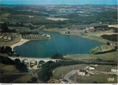 Postcard - 87 - Saint Yrieix la Perche - Le Camping et le Plan d'eau seen from