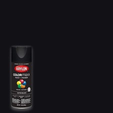 12 oz Krylon K05557007 Black COLORmaxx Paint & Primer Spray Paint, Satin 1.22 per fl oz