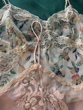 Victoria Secret Women  s Silk Lace Chemise Slip