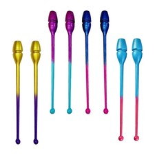 2x Connectable Rhythmic Gymnastics Stick Clubs Portable for Competition 35cm