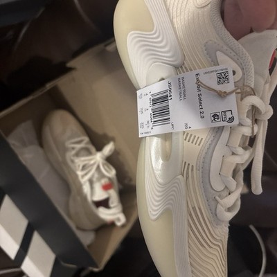 adidas Exhibit Select 2.0 PRO Cream White Men's Lace Up Basketball Sneakers