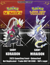 Pokemon Scarlet/Violet Shiny Koraidon  Shiny Miraidon Event Trade Only/No Code